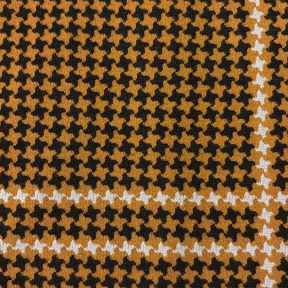 Stylish Yellow Houndstooth Women's Skirt - Picture 5 of 6